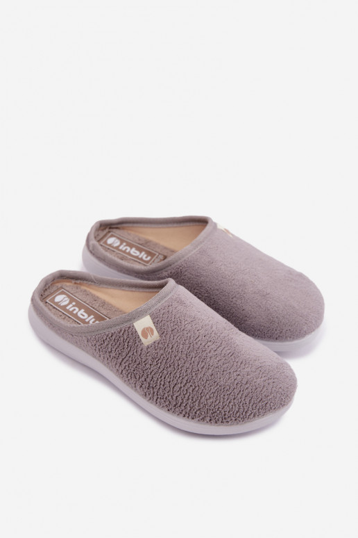 Grijze dames huisslippers Inblu EC000102