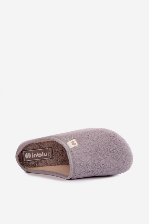 Grijze dames huisslippers Inblu EC000102