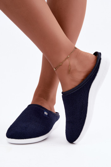 Donkerblauwe dames huisslippers Inblu EC000102