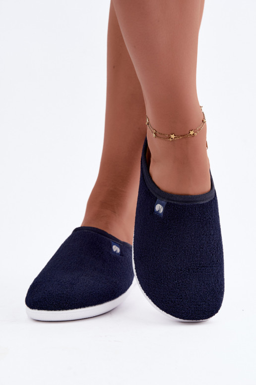 Donkerblauwe dames huisslippers Inblu EC000102