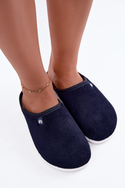 Donkerblauwe dames huisslippers Inblu EC000102