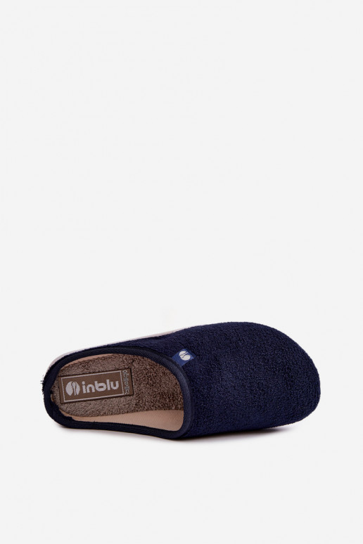 Donkerblauwe dames huisslippers Inblu EC000102