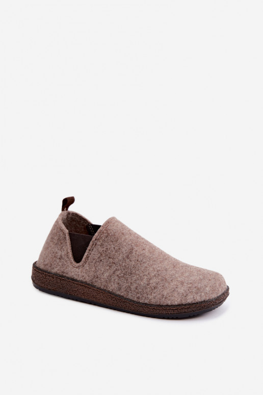 Zandkleurige dames huisslippers Inblu NL000013