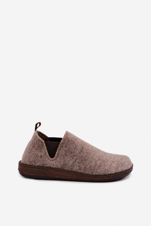 Zandkleurige dames huisslippers Inblu NL000013