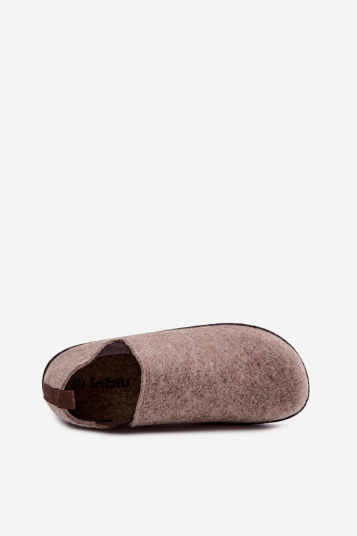 Zandkleurige dames huisslippers Inblu NL000013