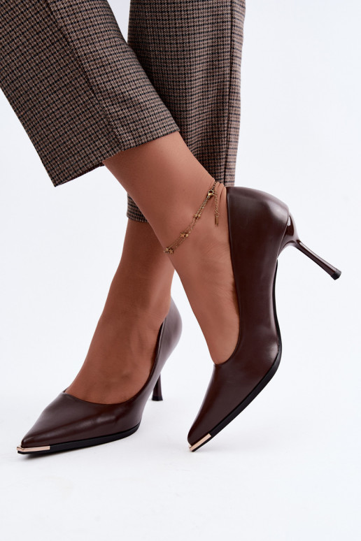Hakken van faux leather CzekoladoĮe INarelia