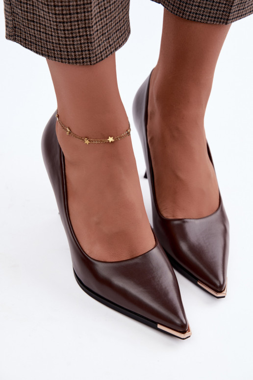 Hakken van faux leather CzekoladoĮe INarelia