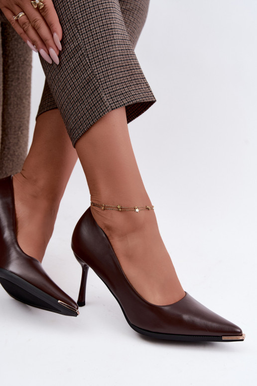 Hakken van faux leather CzekoladoĮe INarelia