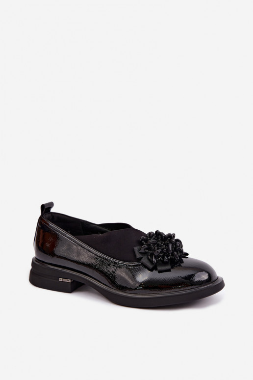 Leer schoenen Dames met ornamenten T.Sokolski S2 J26-271 met lakeffect zInart