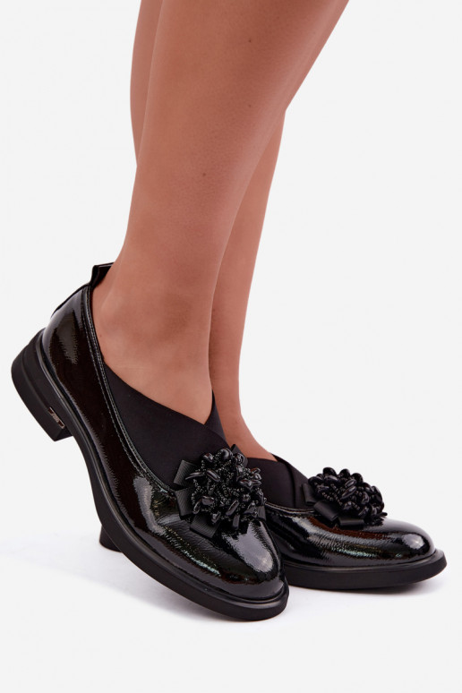 Dames schoenen met ornamenten T.Sokolski S2 J26-271 in zwarte kleur