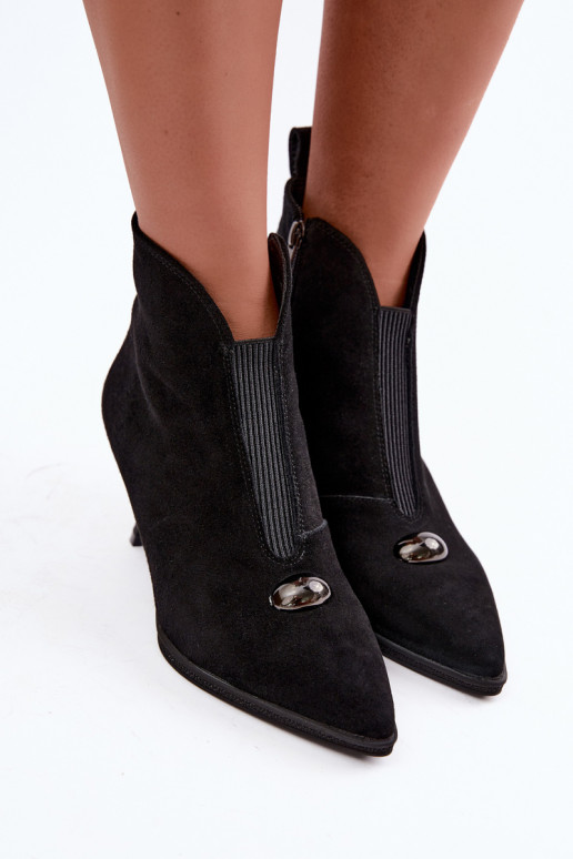 Leer Suede schoenen Dames met hakken opInarmen T.Sokolski S2 Z26-281 zInart