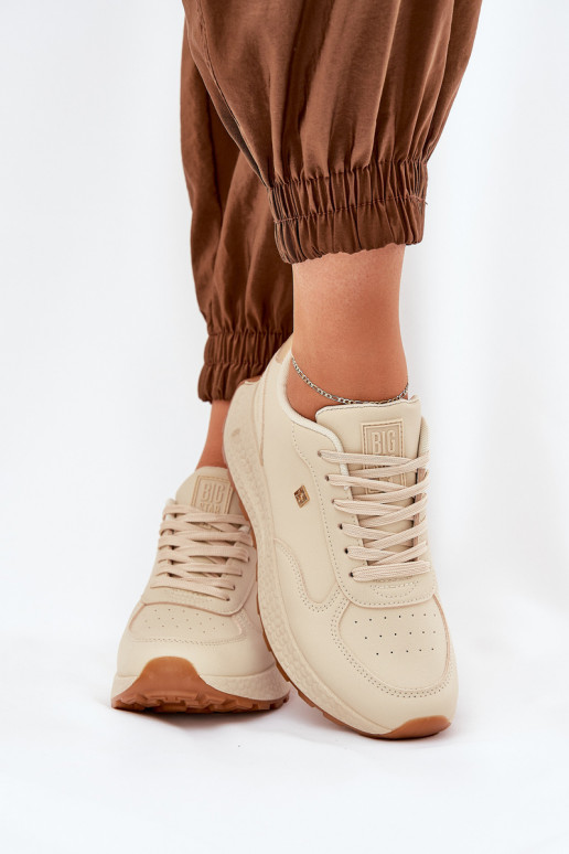 Dames sportieve schoenen Big Star RR274630 HI-POLY SYSTEM zandkleur