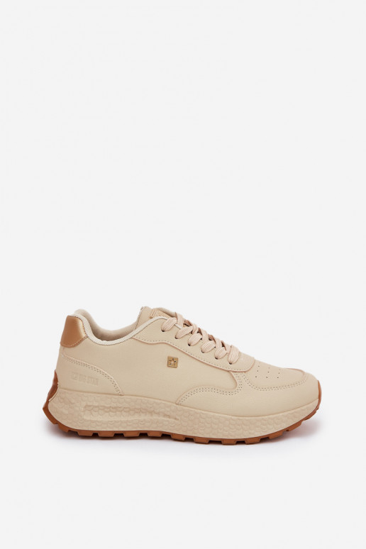 Dames sportieve schoenen Big Star RR274630 HI-POLY SYSTEM zandkleur