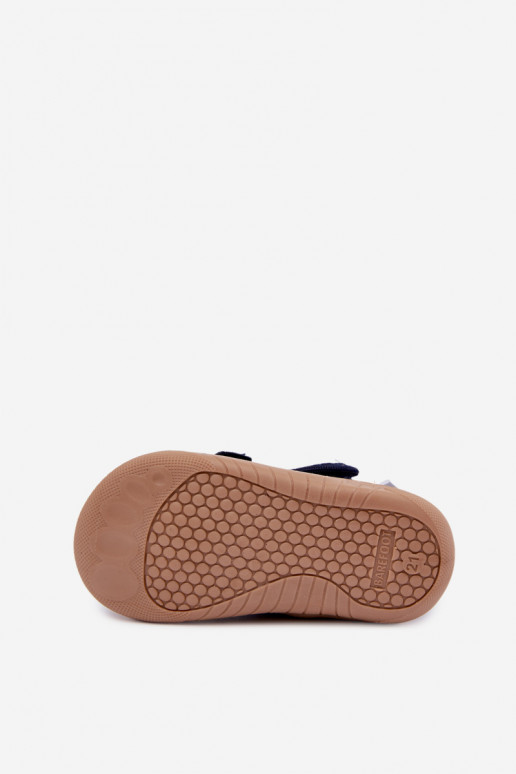 Kinderpantoffels Barefoot Milami in donkerblauw Lumi