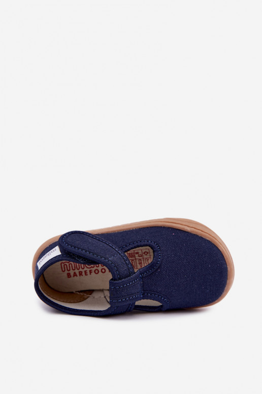 Kinderslippers met klittenband Milami donkerblauw Talirae