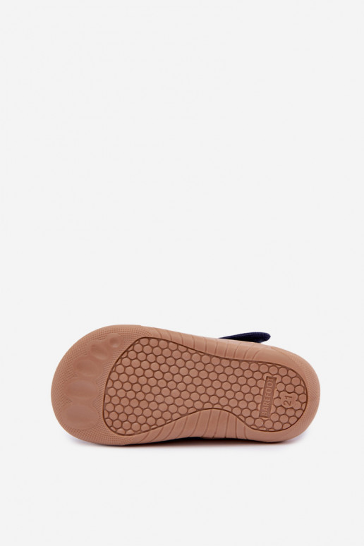 Kinderslippers met klittenband Milami donkerblauw Talirae