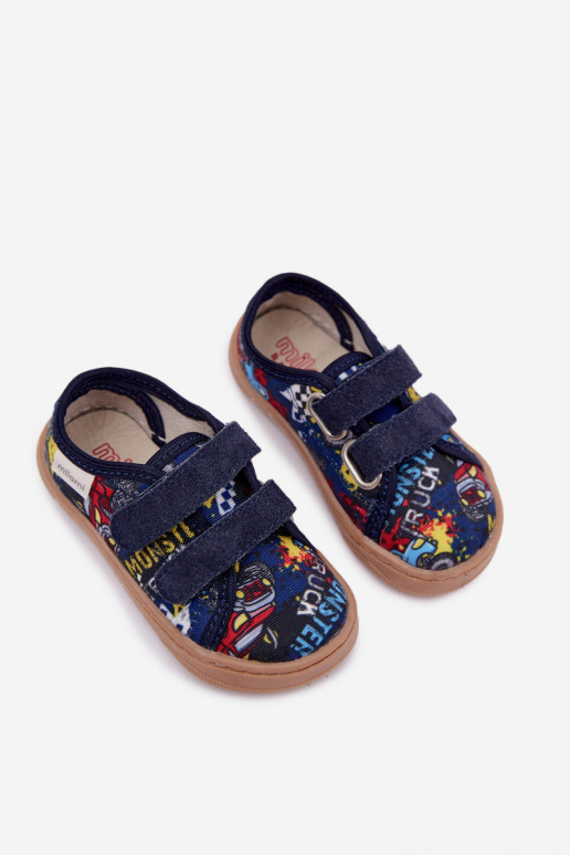 Jongensslippers Milami donkerblauw Saphira