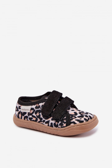 Kinderslippers met luipaardprint Milami zandkleur Saphira