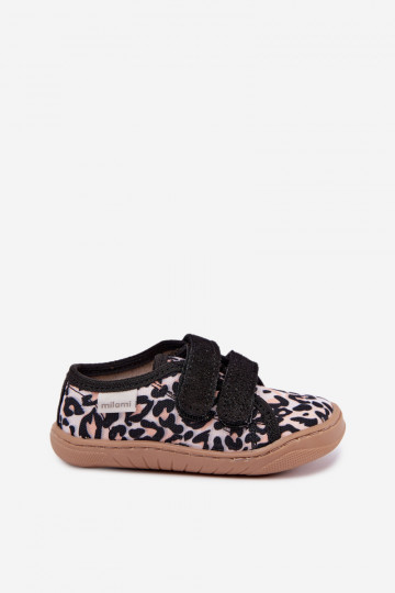 Kinderslippers met luipaardprint Milami zandkleur Saphira 2
