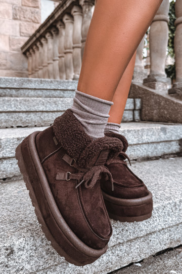 sneeuwschoenen met platform en isolatie Big Star UU274214 in chocoladekleur 2