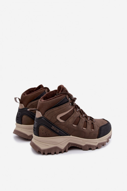 geïsoleerde wandelschoenen voor mannen Big Star UU174316 in bruine kleur