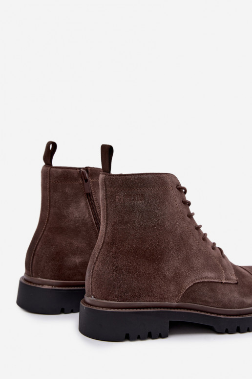 suède schoenen voor mannen Big Star UU174220 in bruin