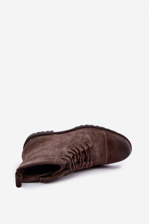 suède schoenen voor mannen Big Star UU174220 in bruin