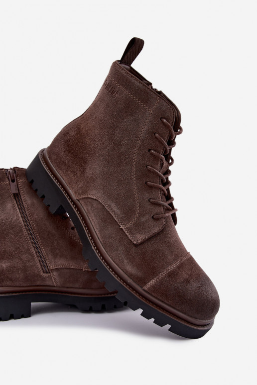 suède schoenen voor mannen Big Star UU174220 in bruin