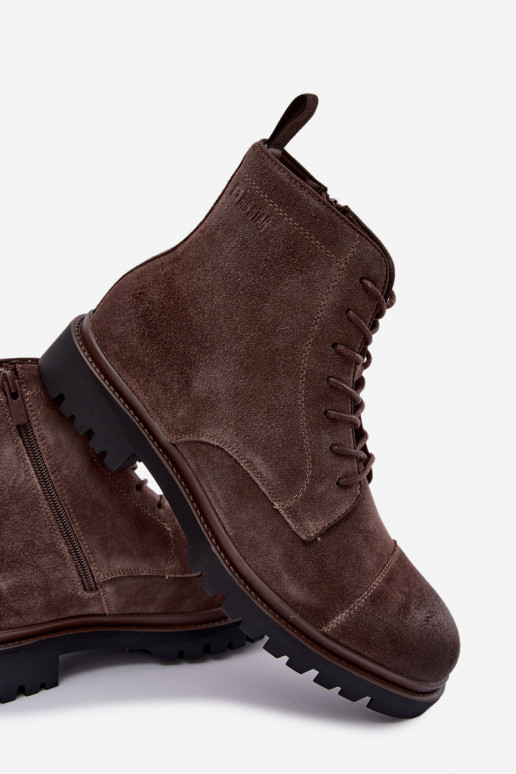 suède schoenen voor mannen Big Star UU174220 in bruin