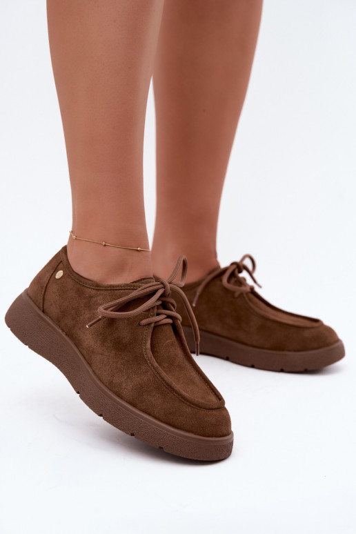 Dames schoenen van faux suede Tai turiciejka K7189-04 in zandkleur