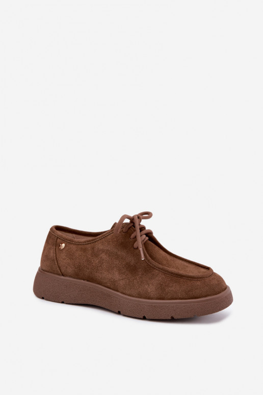 Dames schoenen van faux suede Tai turiciejka K7189-04 in zandkleur