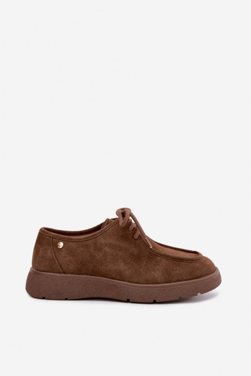 Dames schoenen van faux suede Tai turiciejka K7189-04 in zandkleur