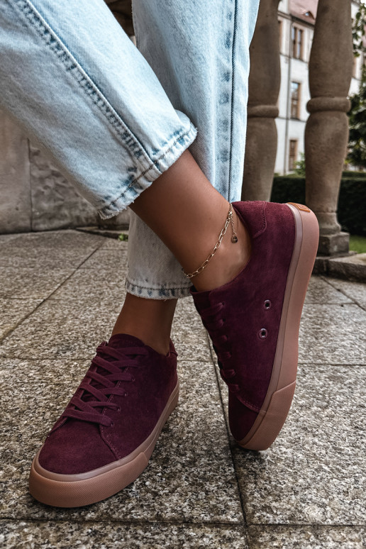 Dames sneakers Big Star UU274242 in bordeaux