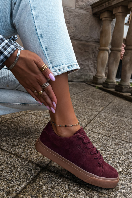 Dames sneakers Big Star UU274242 in bordeaux