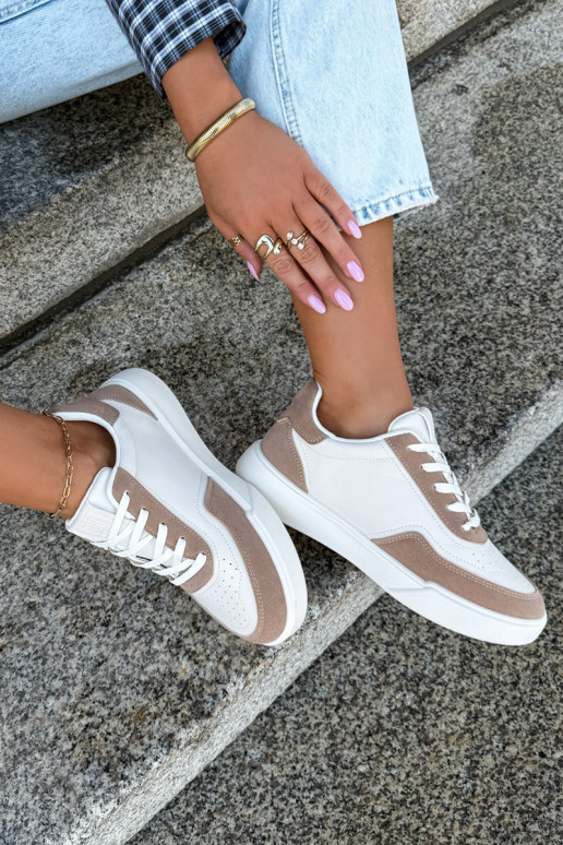 Dames sneakers Big Star UU274275 in zand