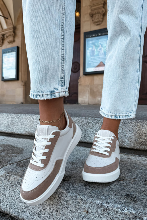 Dames sneakers Big Star UU274275 in zand