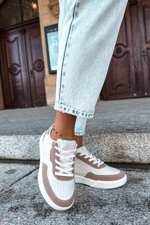 Dames sneakers Big Star UU274275 in zand