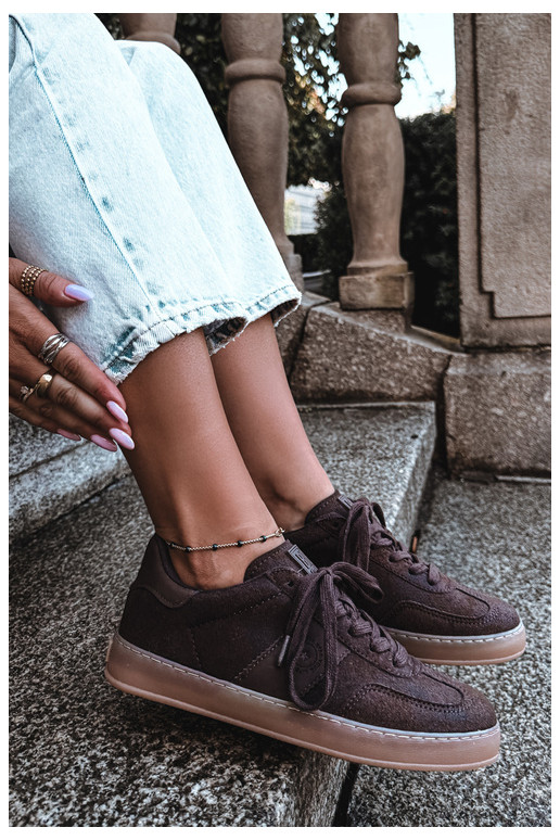 Dames sneakers Big Star chocolade