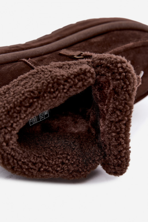 sneeuwschoenen met platform en isolatie Big Star UU274214 in chocoladekleur