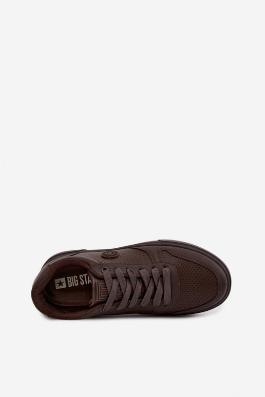 Heren sneakers Big Star UU174326 in chocolade kleur