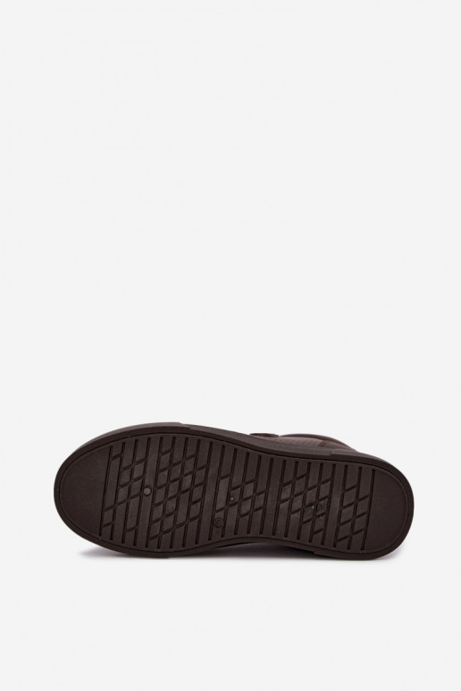 Heren sneakers Big Star UU174326 in chocolade kleur