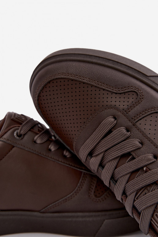 Heren sneakers Big Star UU174326 in chocolade kleur