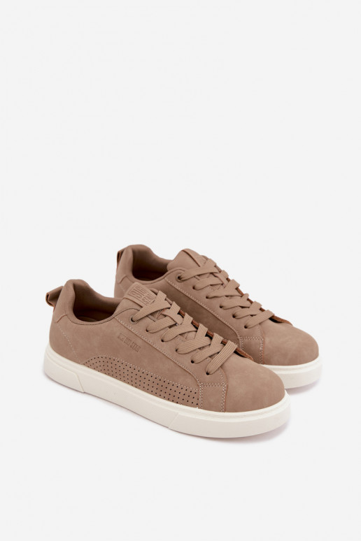 Heren sneakers Big Star UU174322 in zandkleur