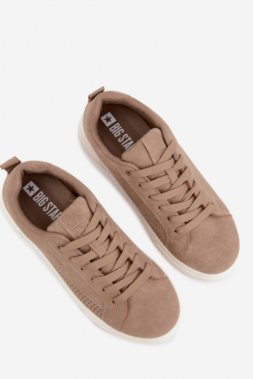 Heren sneakers Big Star UU174322 in zandkleur
