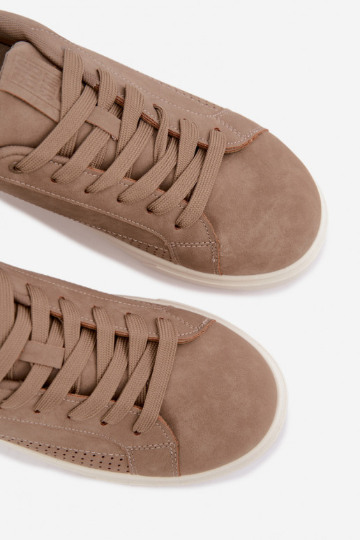 Heren sneakers Big Star UU174322 in zandkleur