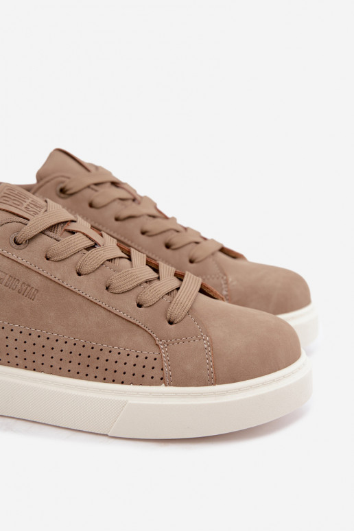 Heren sneakers Big Star UU174322 in zandkleur
