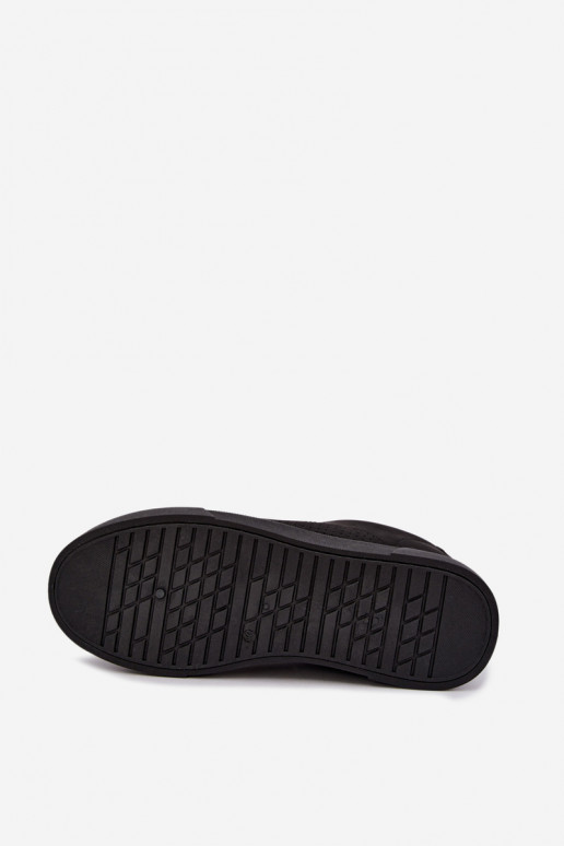 Heren sneakers Big Star UU174320 in zwarte kleur