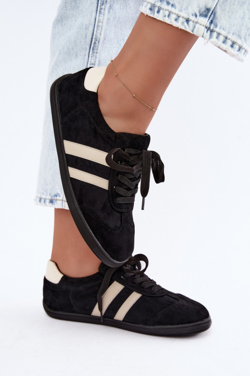 Dames sneakers Barefoot in zwarte kleur Kessy