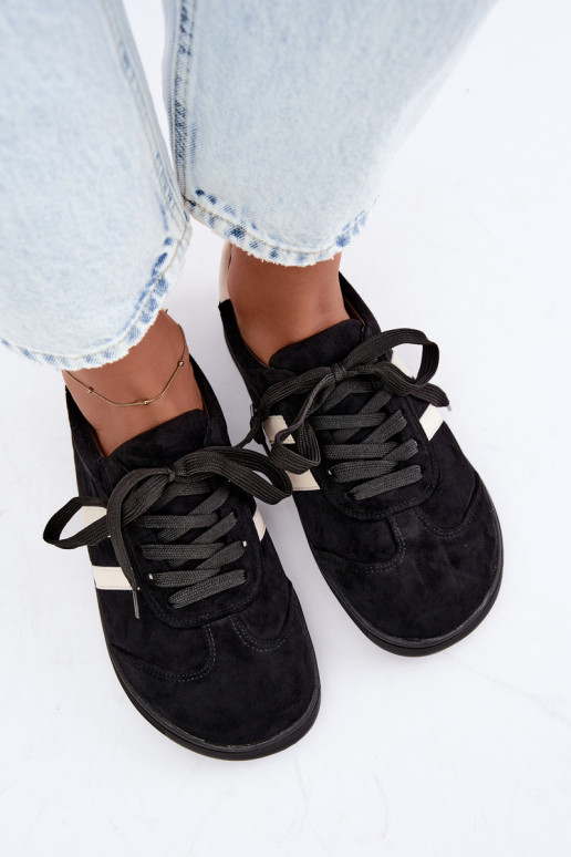 Dames sneakers Barefoot in zwarte kleur Kessy