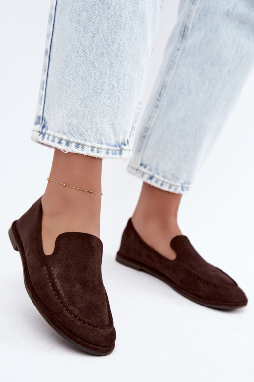 Dames mocassins in chocolade kleur Mireliah